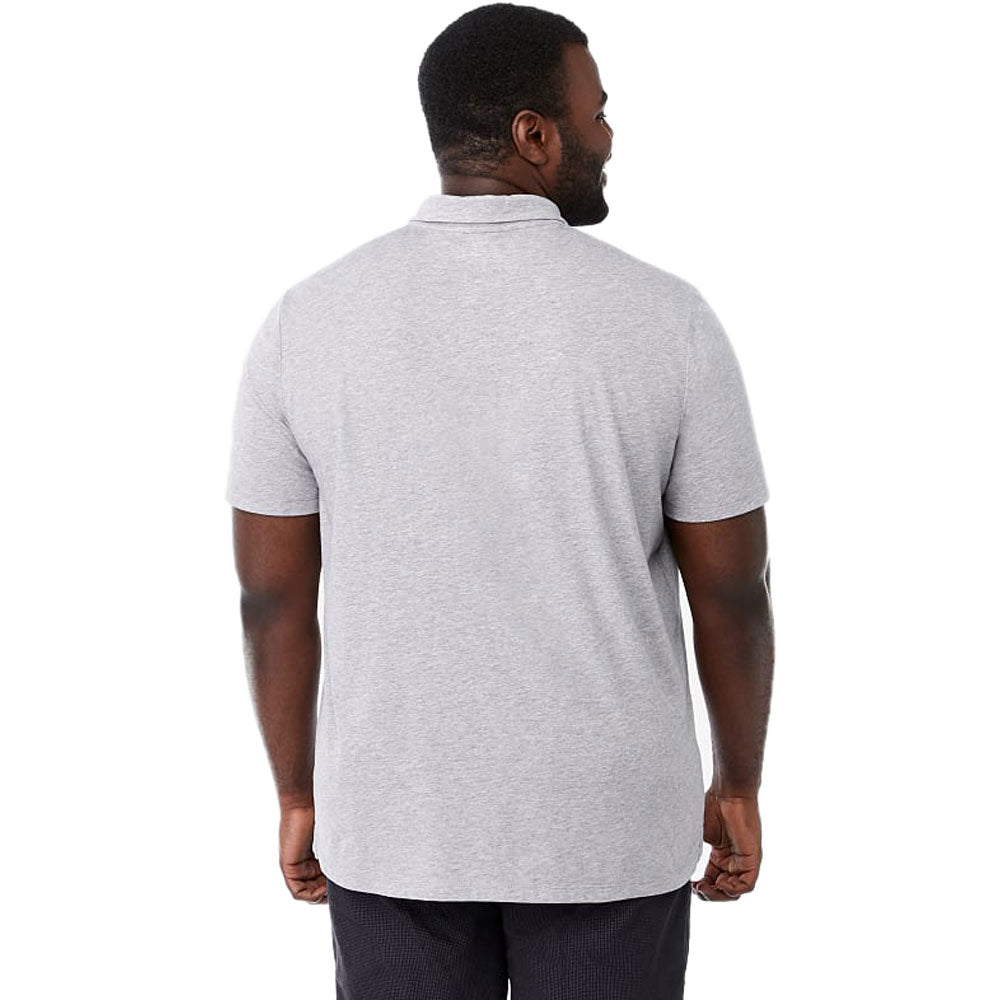 Trimark Men's Heather Grey Somoto Eco Short Sleeve Polo