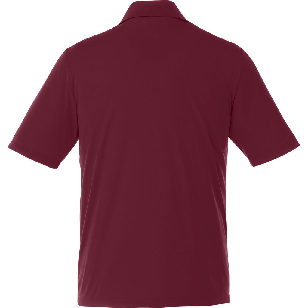 Elevate Men's Maroon Dade Short Sleeve Polo