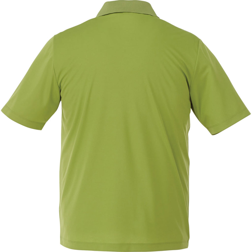 Elevate Men's Dark Citron Green Dade Short Sleeve Polo