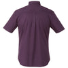 Elevate Men's Dark Plum Stirling Short Sleeve Shirt