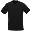 Elevate Men's Black Somoto Eco Short Sleeve Henley