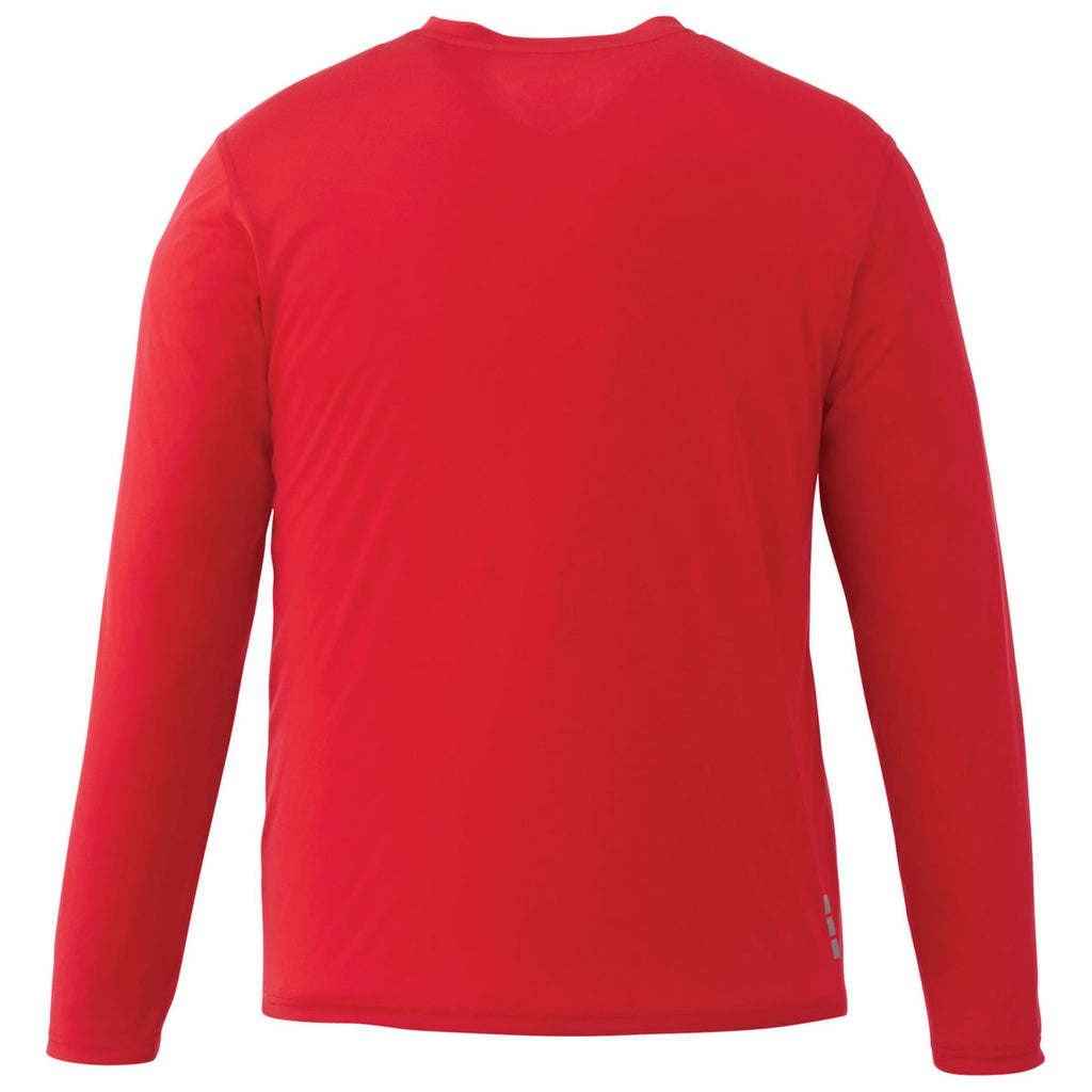 Elevate Men's Team Red Parima Long Sleeve Tech Tee