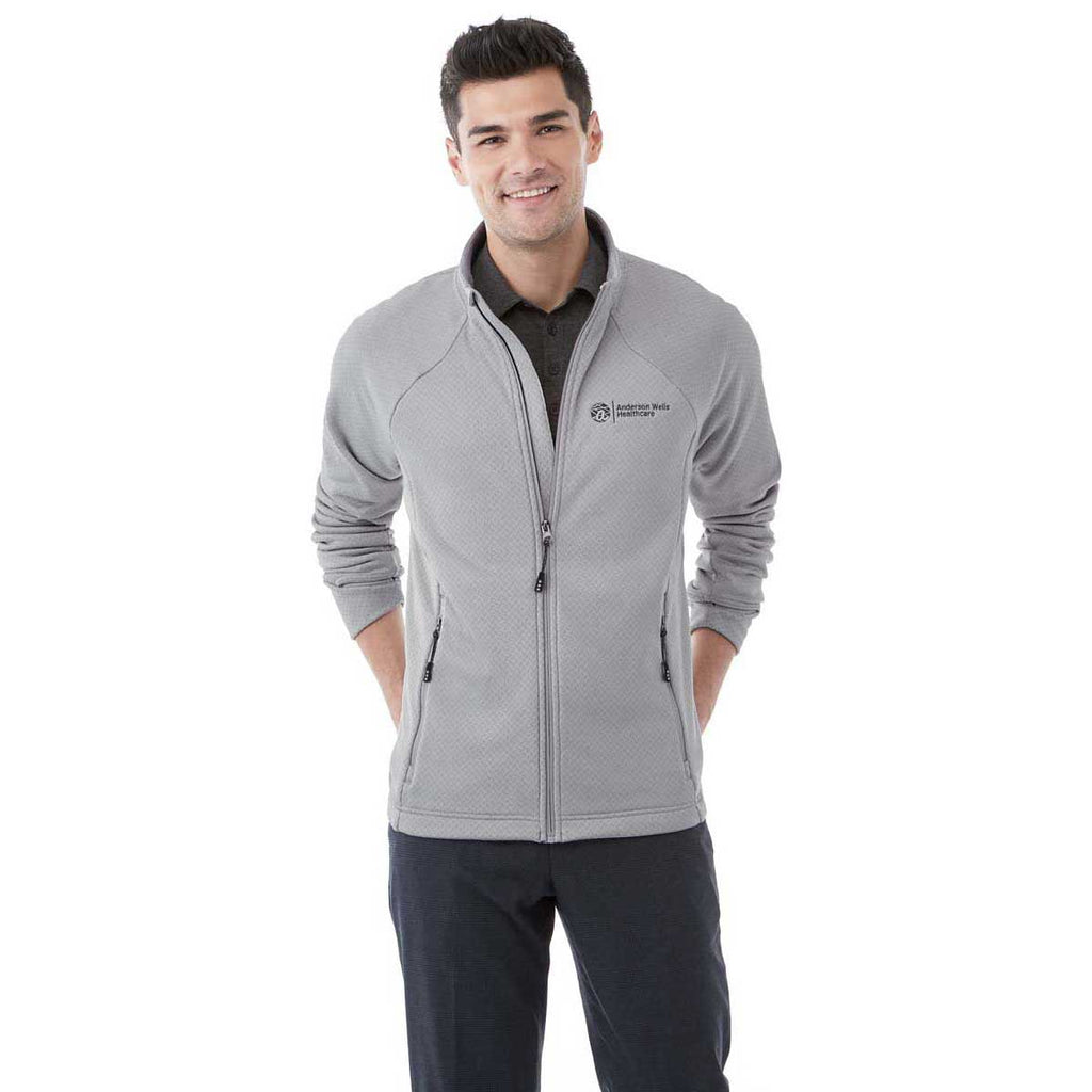 Elevate Men's Silver Kirkwood Knit Jacket