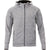 Elevate Men's Heather Charcoal Odell Knit Zip Hoody