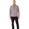 Elevate Men's Maroon Heather Crane Knit Half Zip