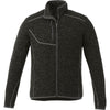 Elevate Men's Black Smoke Heather Tremblant Knit Jacket