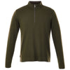 Elevate Men's Loden Heather Stratton Knit Quarter Zip