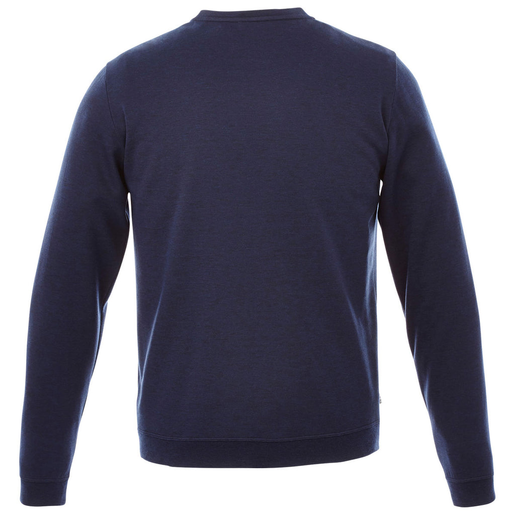 Elevate Men's Metro Blue Heather Bromley Knit V-Neck