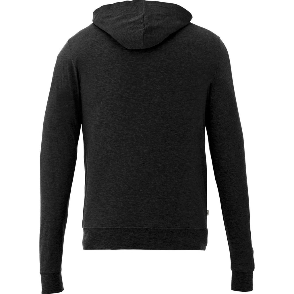 Elevate Men's Black Garner Knit Full Zip Hoodie