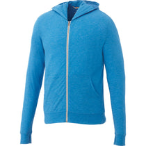 Elevate Men's Olympic Blue Heather Garner Knit Full Zip Hoodie