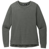 TravisMathew Women's Dark Grey Heather Long Weekend Crew