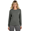 TravisMathew Women's Dark Grey Heather Long Weekend Crew