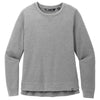 TravisMathew Women's Light Grey Heather Long Weekend Crew