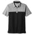 TravisMathew Men's Black Heather/Black Oceanside Blocked Polo