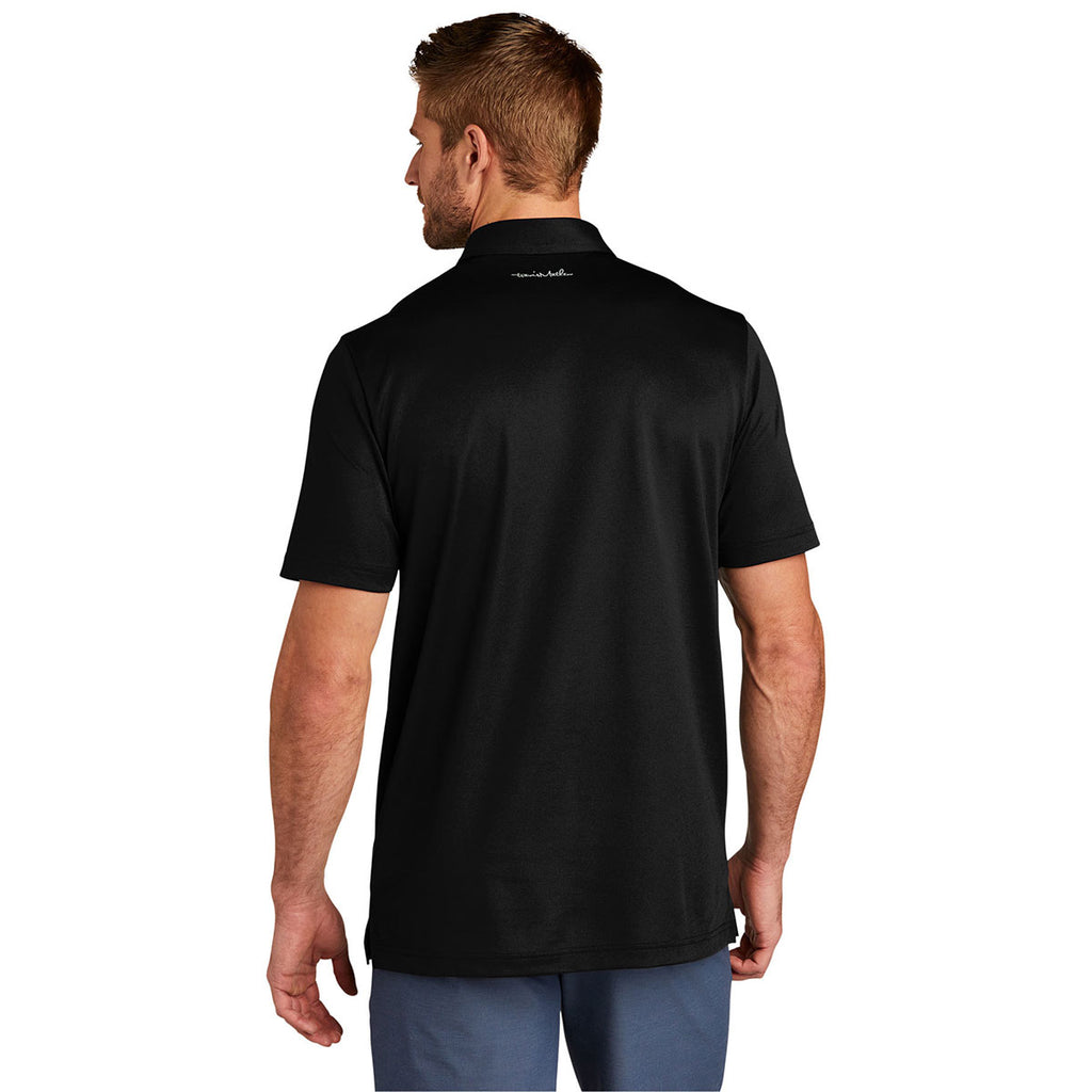 TravisMathew Men's Black Cabana Chest Stripe Polo