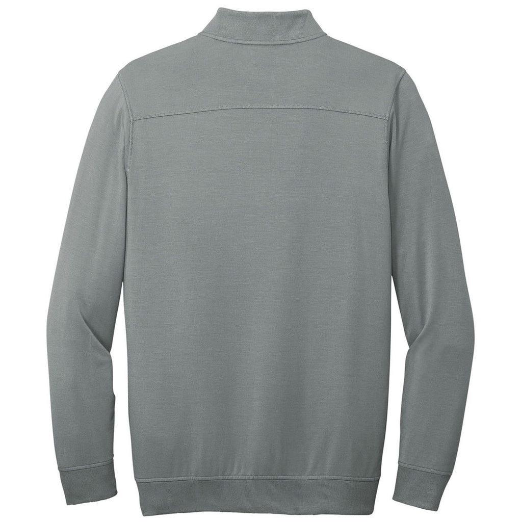 TravisMathew Men's Quiet Shade Grey Newport Quarter Zip Fleece