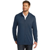 TravisMathew Men's Blue Nights Newport Full-Zip Fleece