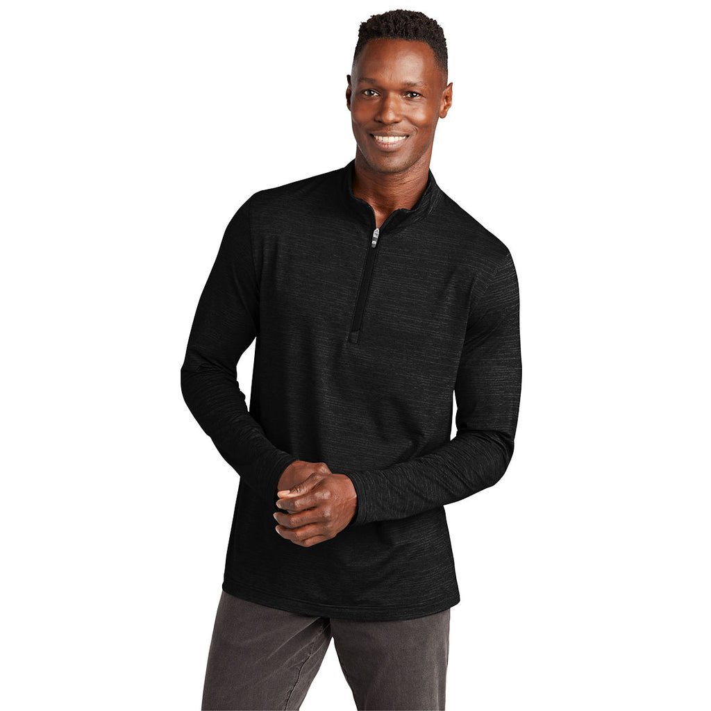 TravisMathew Men's Black Crestview 1/4-Zip