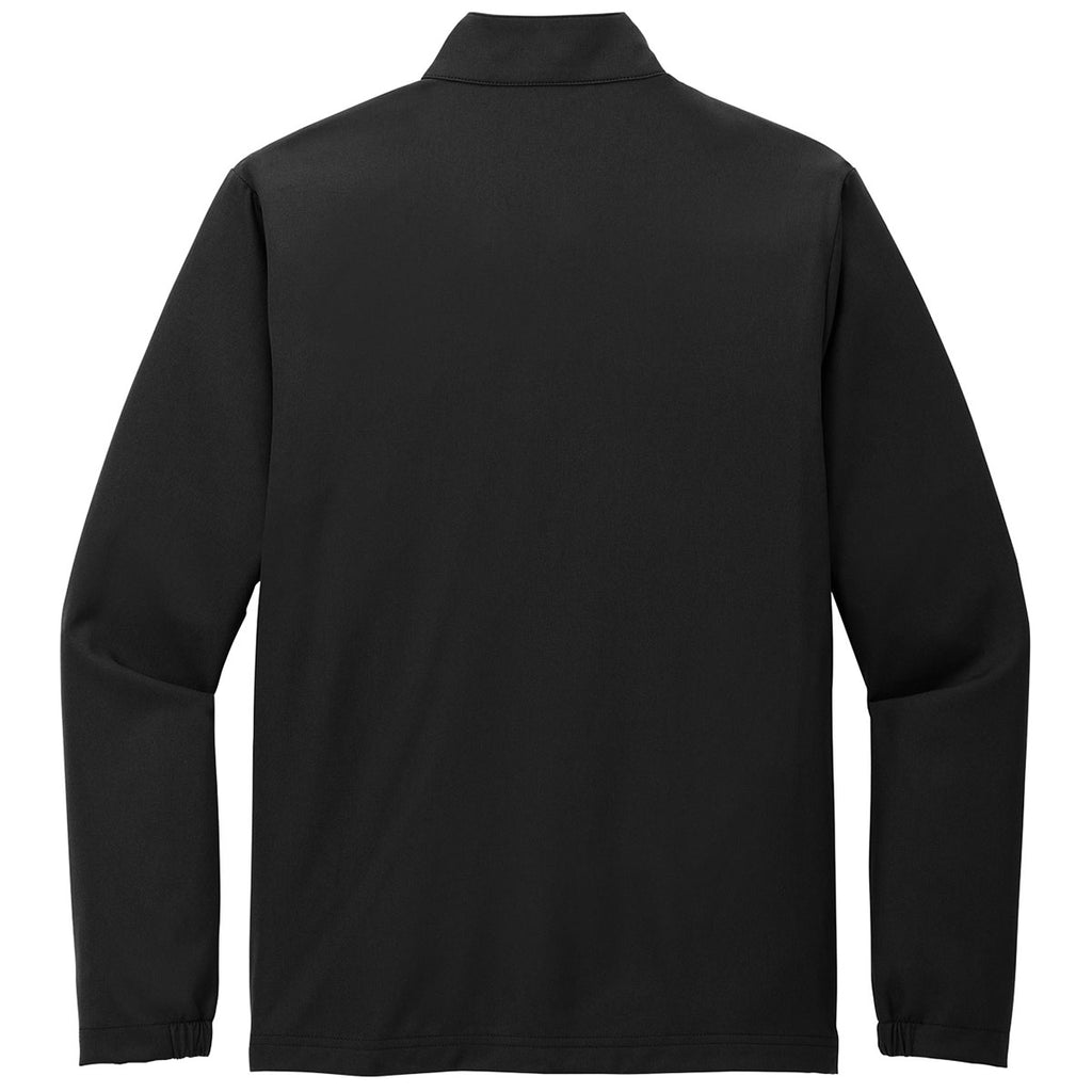 TravisMathew Men's Black Balboa Chest Stripe 1/4 Zip