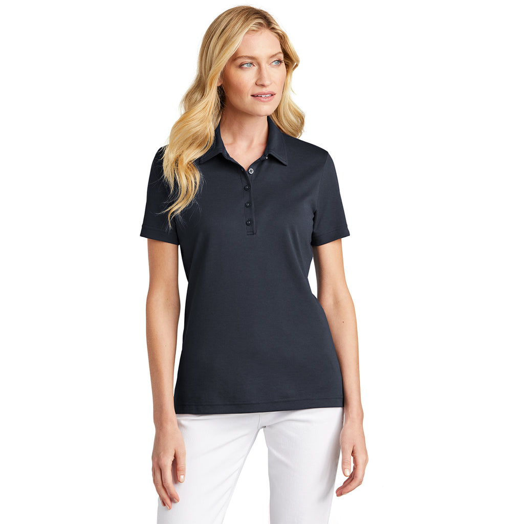 TravisMathew Women's Blue Nights Oceanside Solid Polo