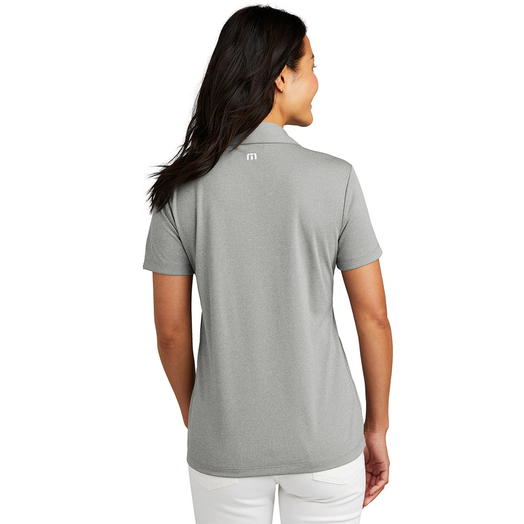 TravisMathew Women's Quiet Shade Grey Heather Coto Performance Polo