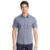 UNTUCKit Men's UNTUCKit Navy Petrus Wrinkle-Free Short Sleeve Shirt