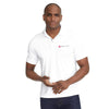 UNTUCKit Men's White Damaschino Short Sleeve Polo