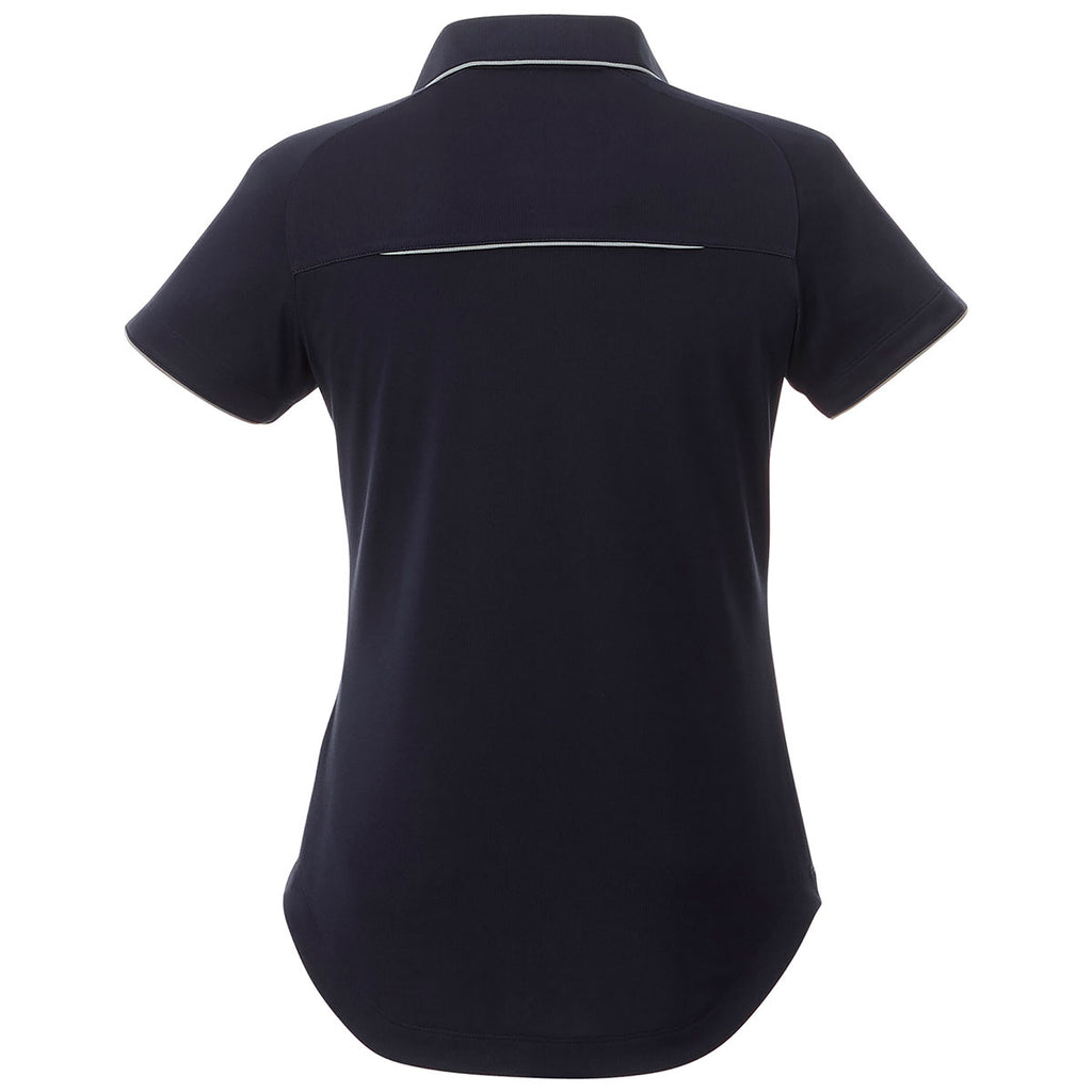 Elevate Women's Vintage Navy/Quarry Remus Short Sleeve Polo