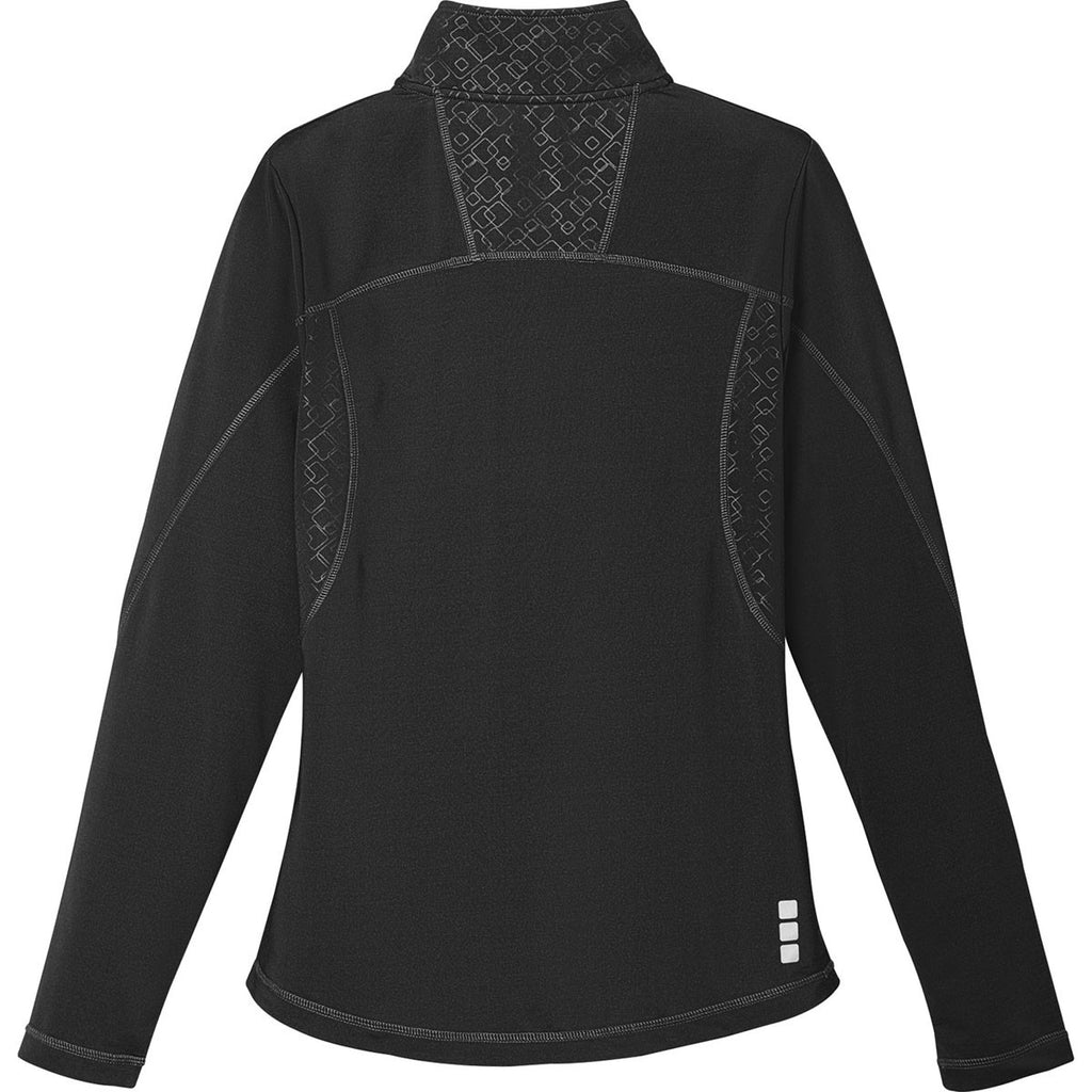 Elevate Women's Black Caltech Knit Quarter Zip