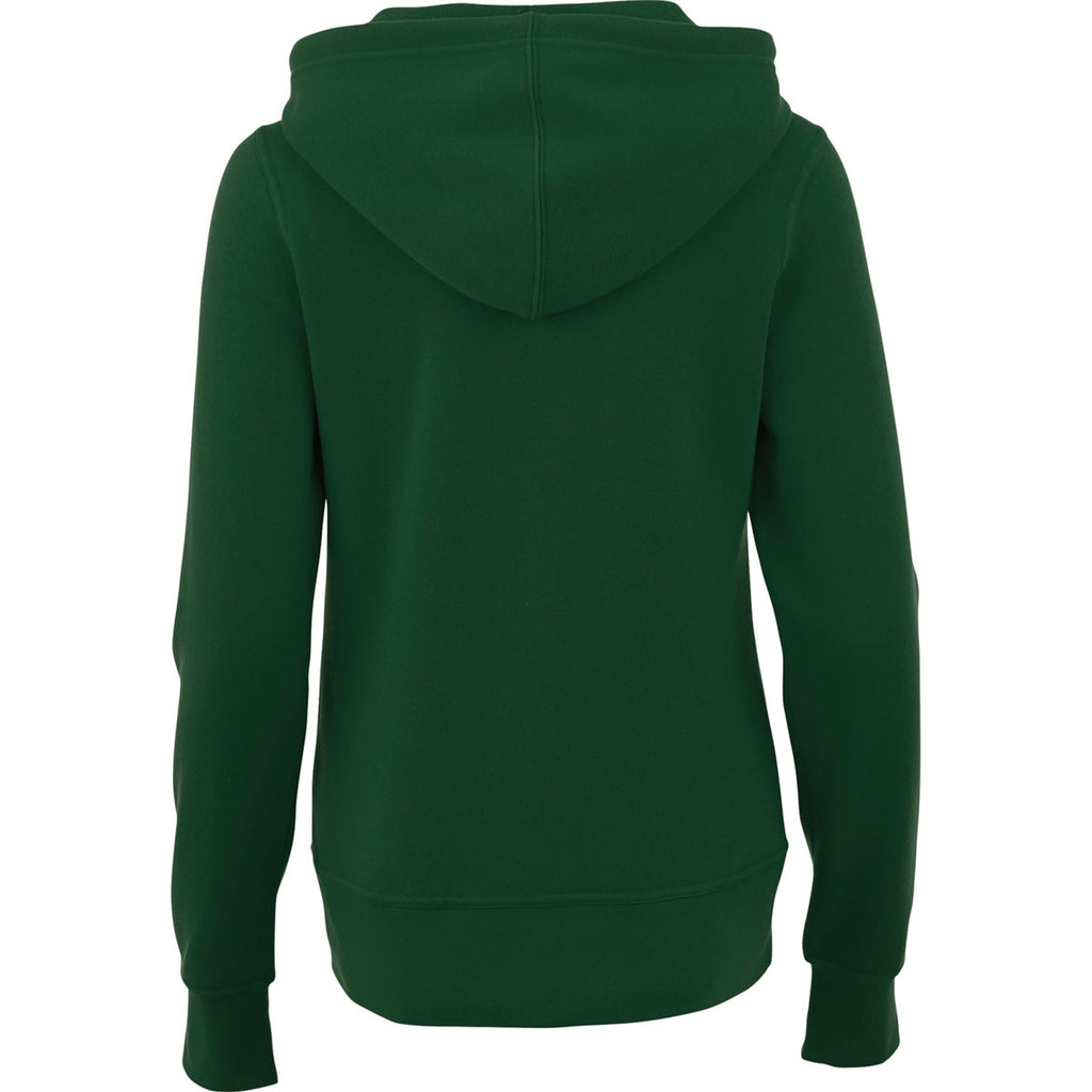 Elevate Women's Forest Green Cypress Fleece Zip Hoody