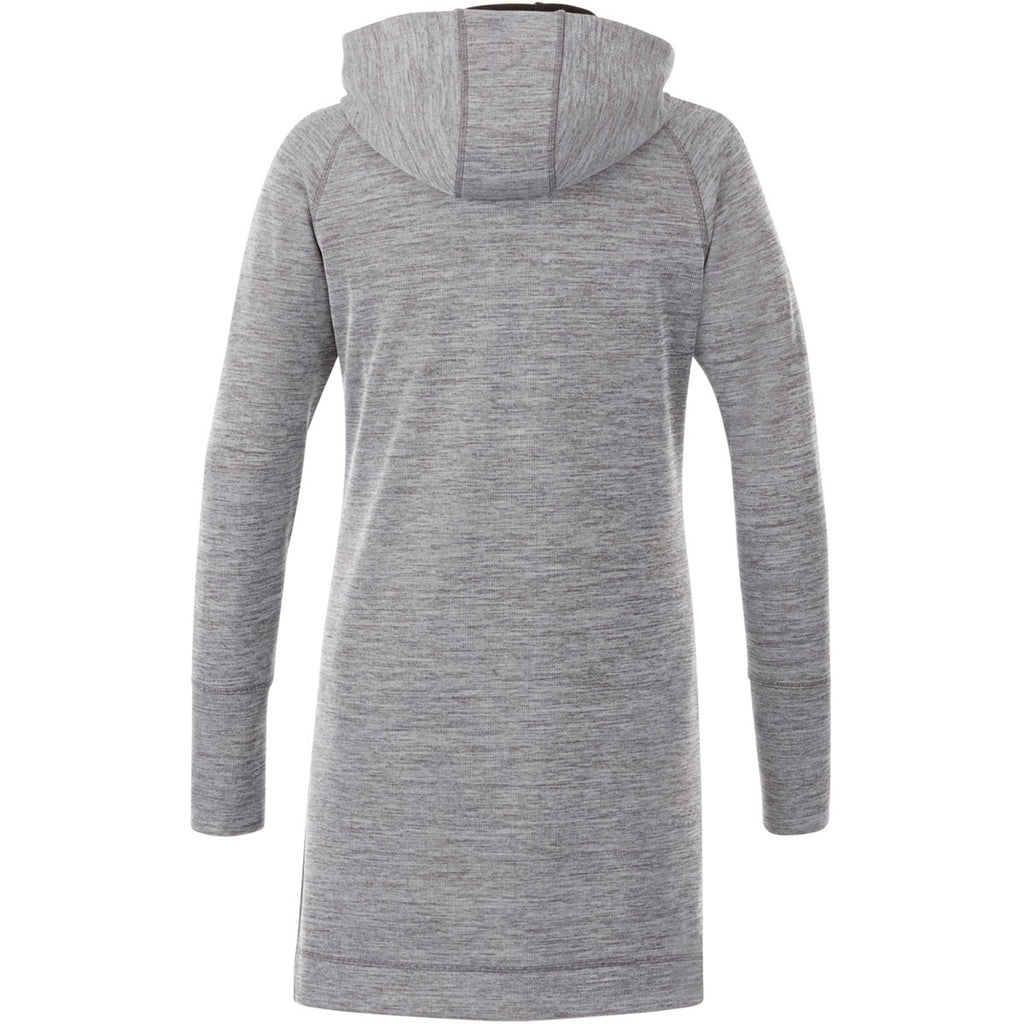 Elevate Women's Heather Charcoal Odell Knit Zip Hoody