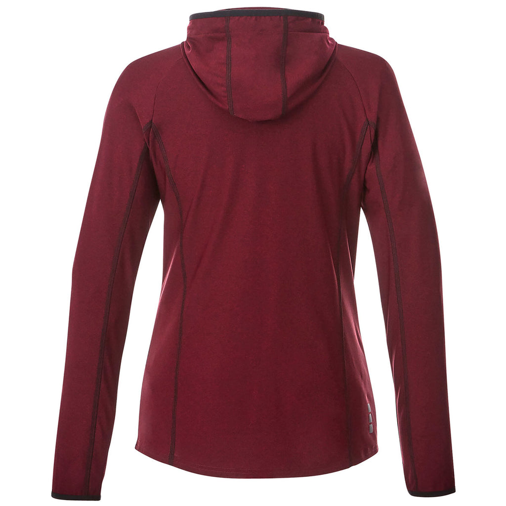 Elevate Women's Vintage Red Heather Kaiser Knit Jacket