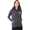 Elevate Women's Heather Dark Charcoal Lavar Eco Knit Hoody