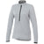 Elevate Women's Light Heather Grey Mather Knit Half Zip