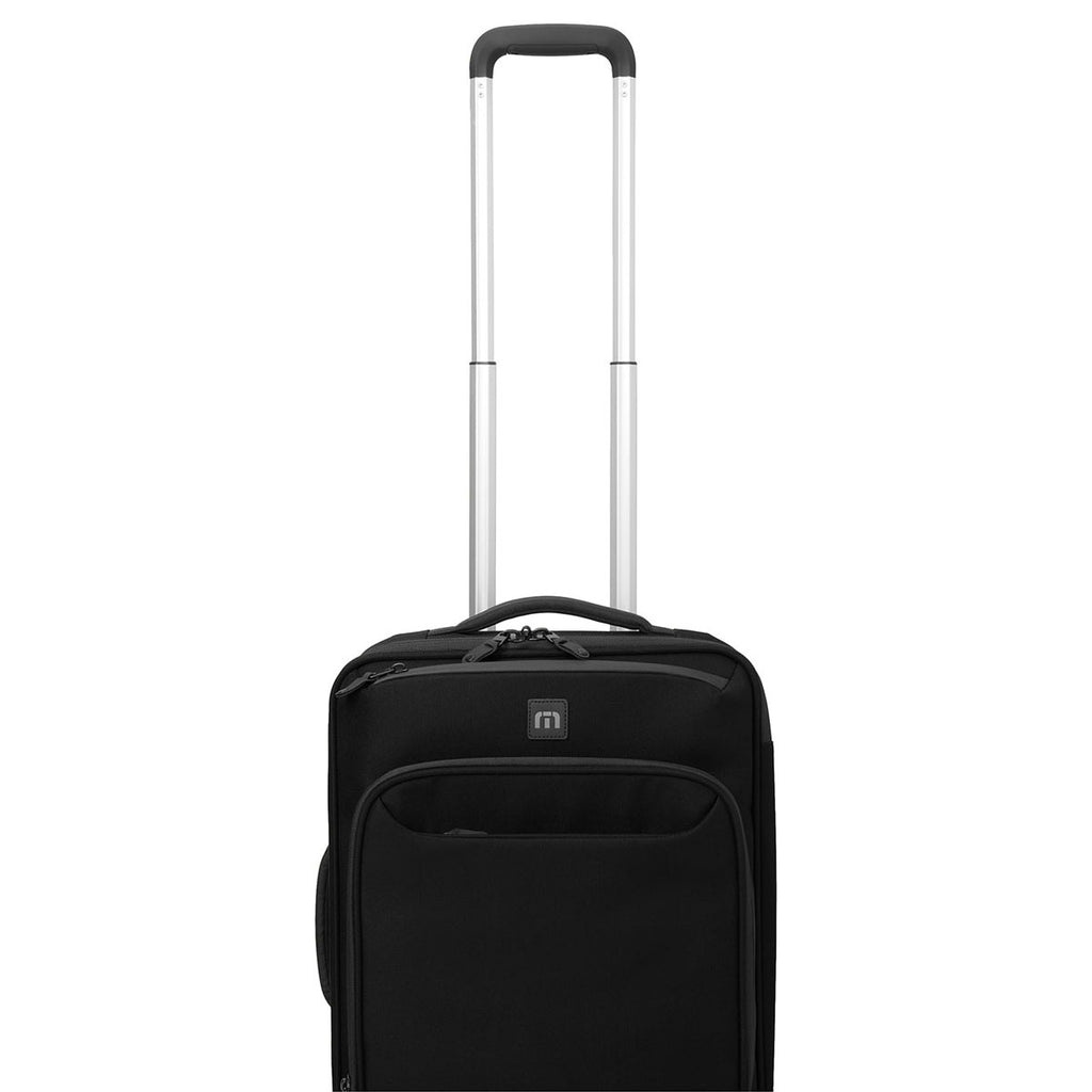 TravisMathew Black Quad Carry-On Spinner