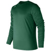 New Balance Men's Team Dark Green Long Sleeve Tech Tee