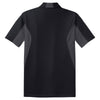 Sport-Tek Men's Black/ Iron Grey Tall Side Blocked Micropique Sport-Wick Polo