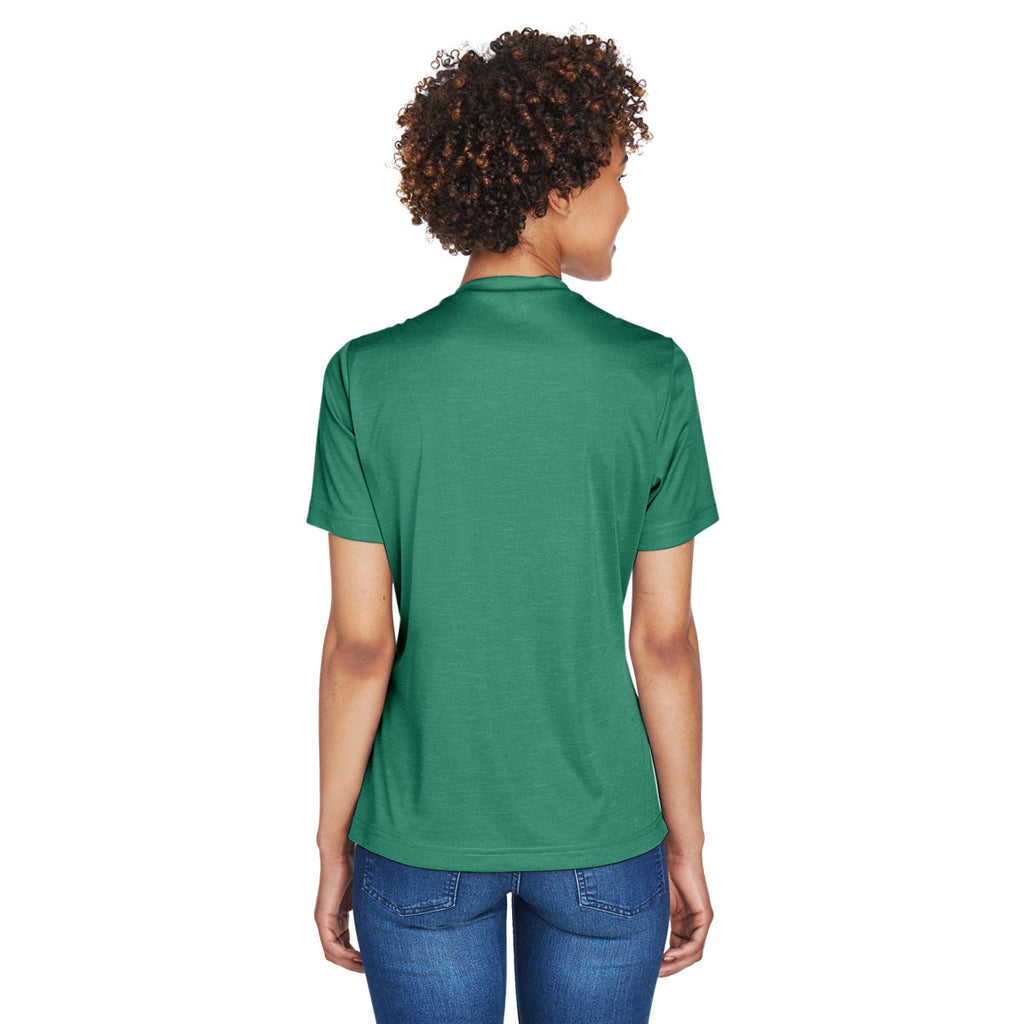 Team 365 Women's Sp Forest Heather Zone Sonic Heather Performance T-Shirt