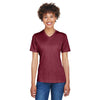 Team 365 Women's Sp Maroon Heather Zone Sonic Heather Performance T-Shirt