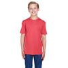 Team 365 Youth Sp Red Heather Zone Sonic Heather Performance T-Shirt