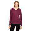 Team 365 Women's Sport Maroon Zone Performance Long-Sleeve T-Shirt