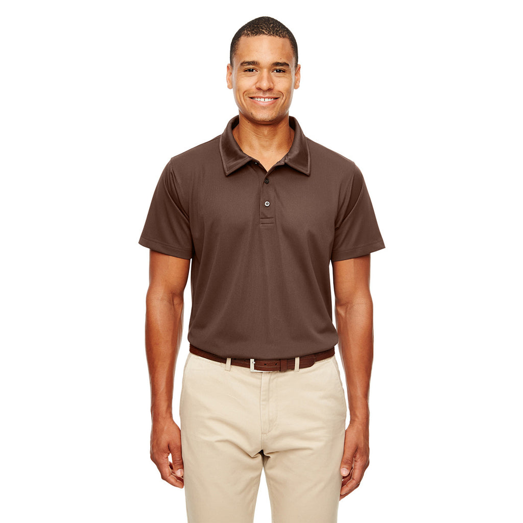 Team 365 Men's Sport Dark Brown Command Snag-Protection Polo