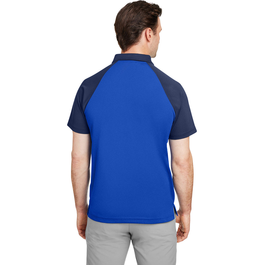 Team 365 Men's Sport Royal/Sport Dark Navy Command Snag-Protection Colorblock Polo