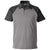 Team 365 Men's Sport Graphite/Black Command Snag-Protection Colorblock Polo