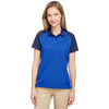 Team 365 Women's Sport Royal/Sport Dark Navy Command Snag-Protection Colorblock Polo