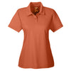 Team 365 Women's Sport Burnt Orange Command Snag-Protection Polo