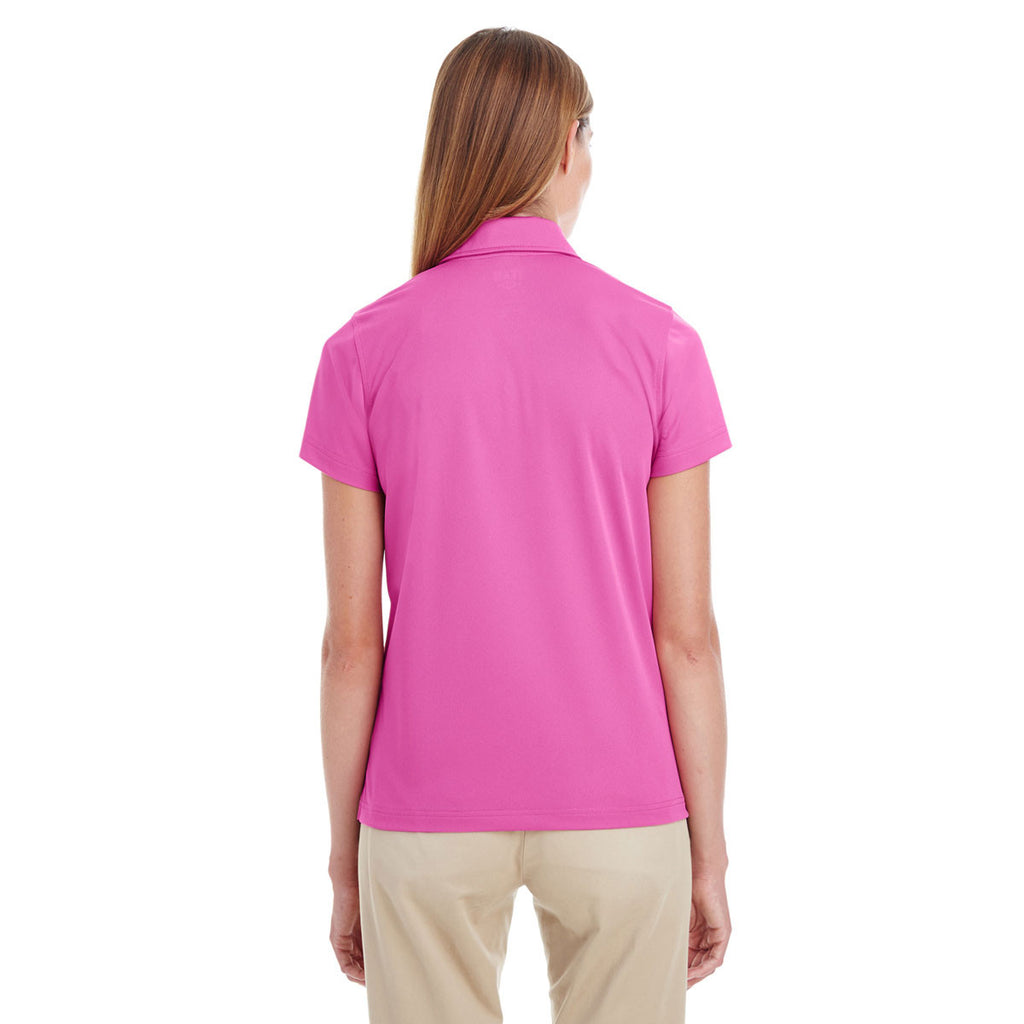 Team 365 Women's Sport Charity Pink Command Snag-Protection Polo