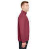 Team 365 Men's Sport Maroon Heather Zone Sonic Heather Performance Quarter-Zip