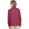 Team 365 Youth Sport Maroon Heather Zone Sonic Heather Performance Quarter-Zip