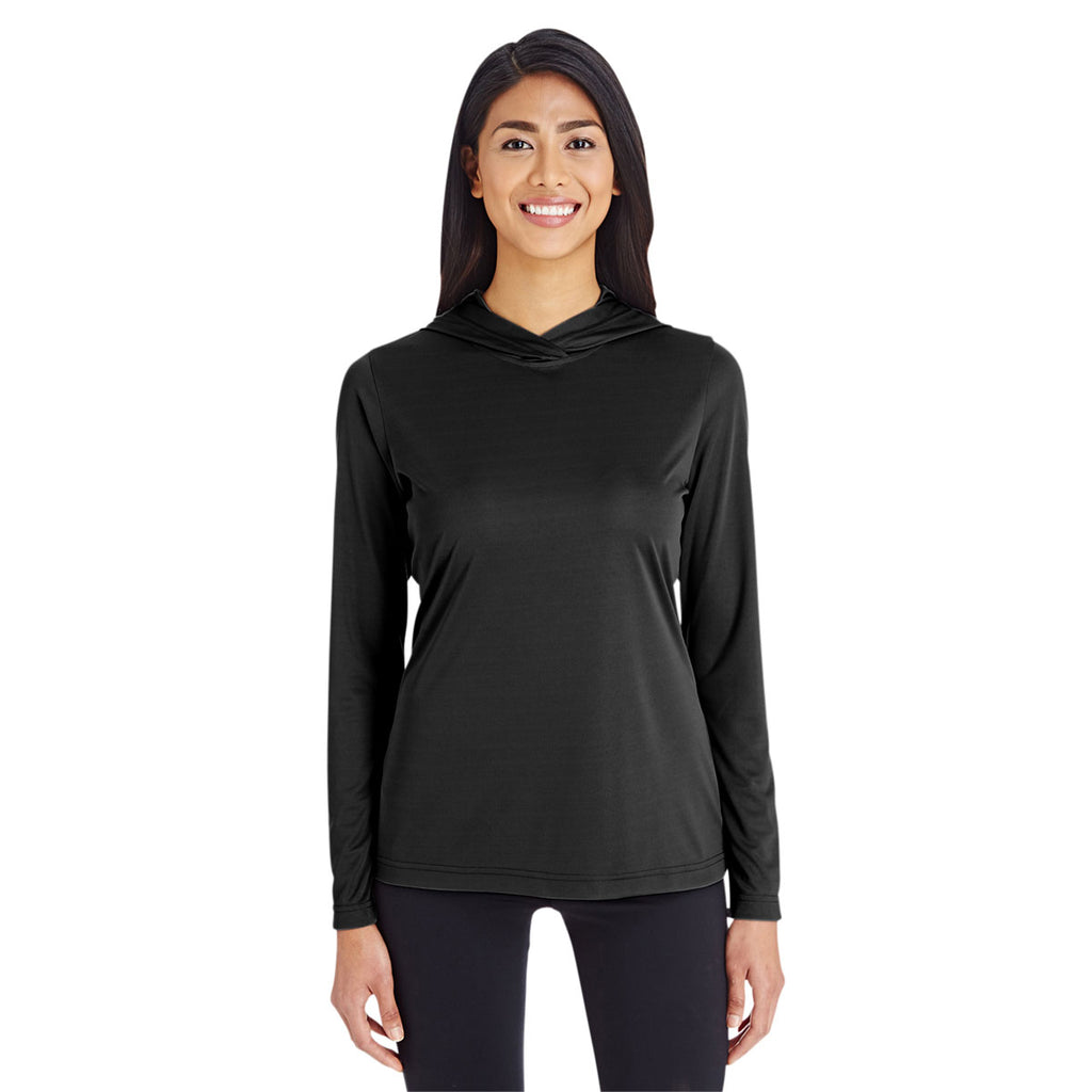 Team 365 Women's Black Zone Performance Hoodie